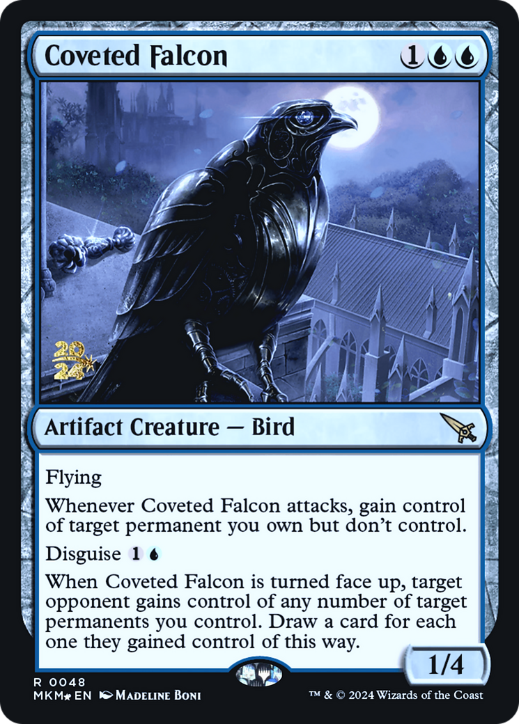 Coveted Falcon [Murders at Karlov Manor Prerelease Promos] | Chromatic Games