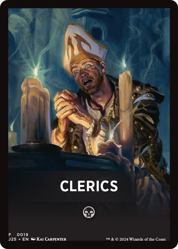 Clerics Theme Card [Foundations Jumpstart Front Cards] | Chromatic Games