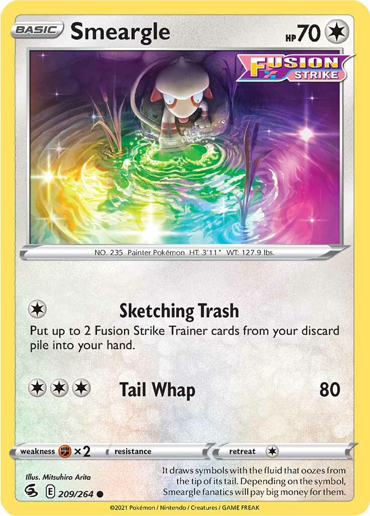 Smeargle (209/264) [Sword & Shield: Fusion Strike] | Chromatic Games