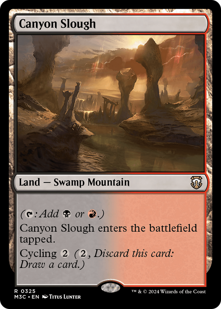 Canyon Slough (Ripple Foil) [Modern Horizons 3 Commander] | Chromatic Games