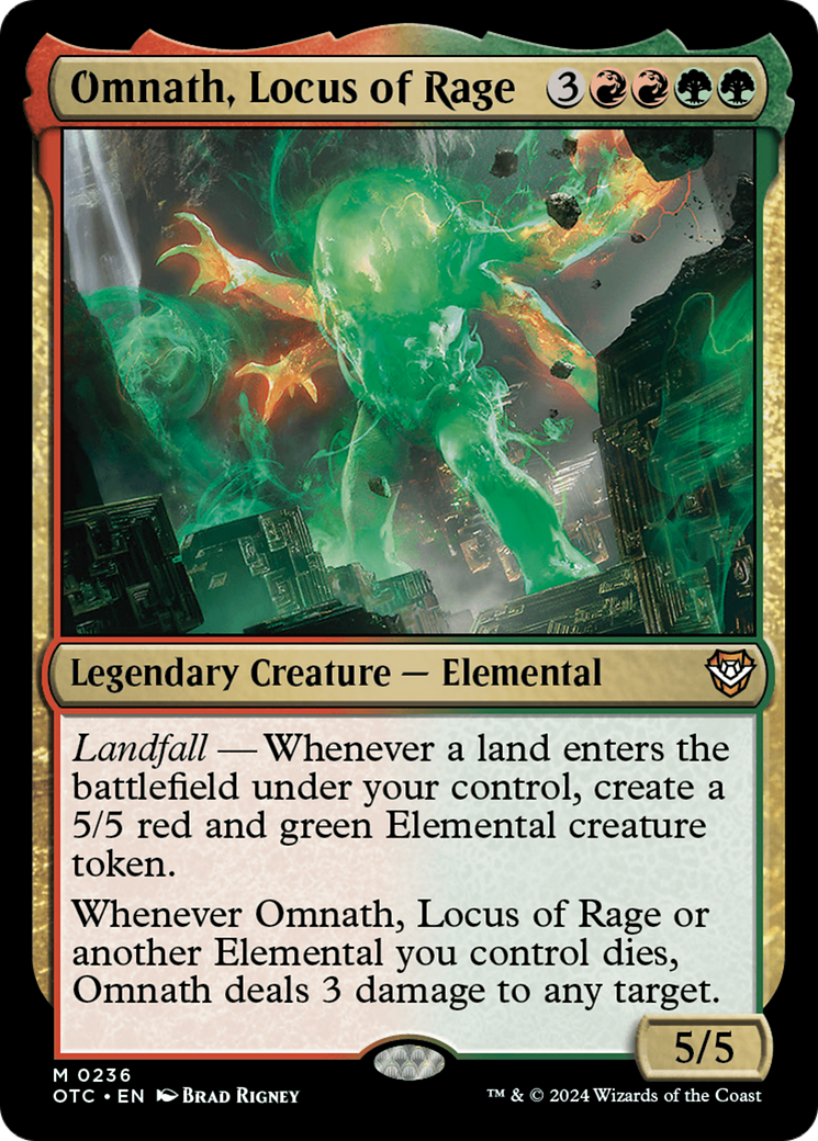 Omnath, Locus of Rage [Outlaws of Thunder Junction Commander] | Chromatic Games