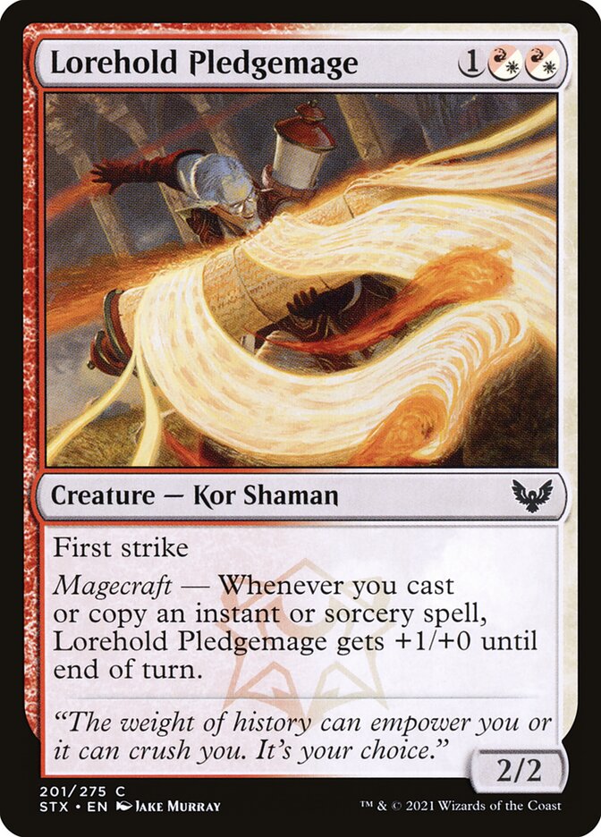 Lorehold Pledgemage 201 (Strixhaven: School of Mages)  - Foil | Chromatic Games