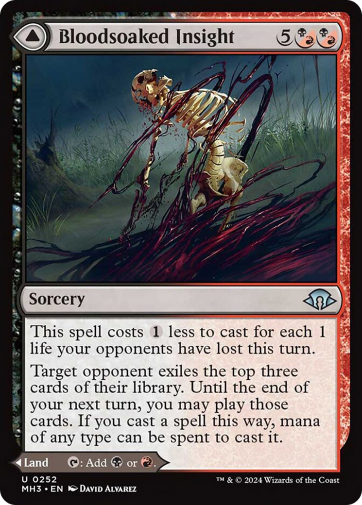 Bloodsoaked Insight // Sanguine Morass [Modern Horizons 3] | Chromatic Games