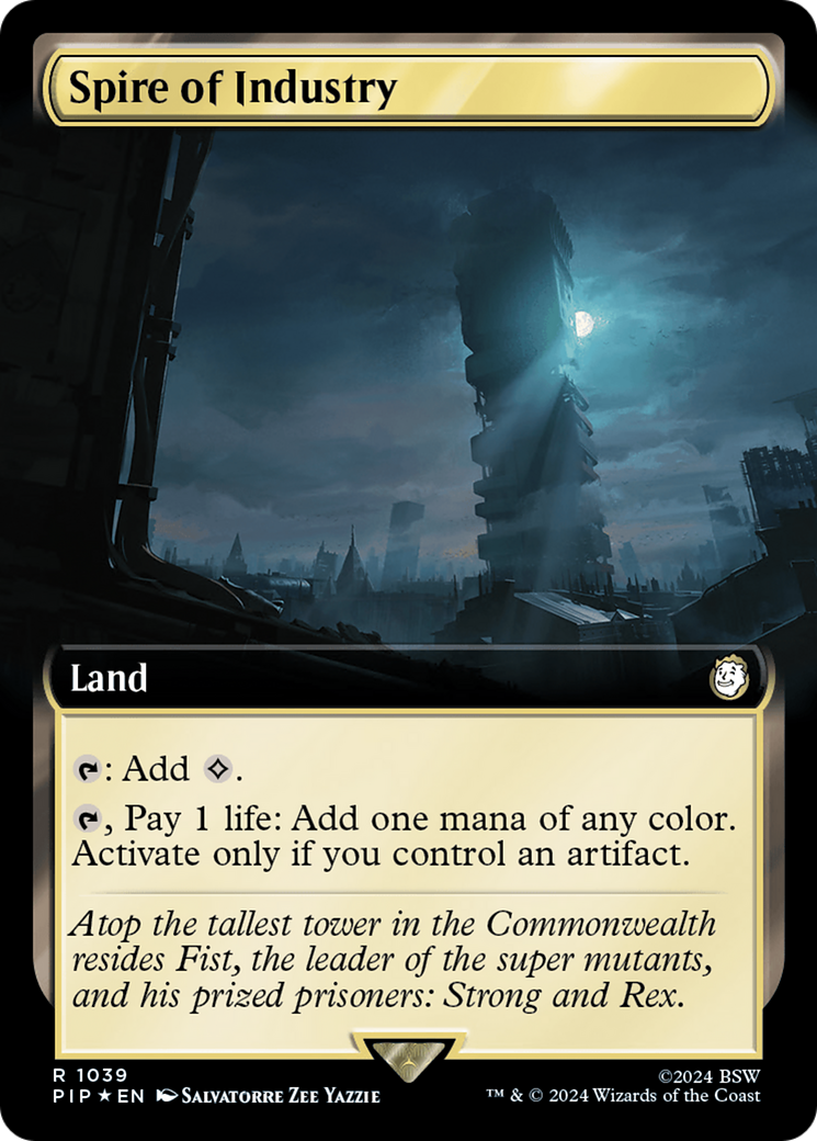 Spire of Industry (Extended Art) (Surge Foil) [Fallout] | Chromatic Games