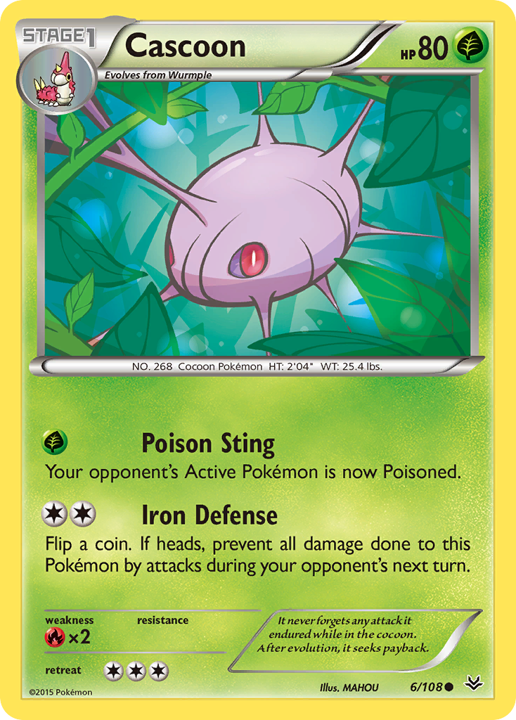 Cascoon (6/108) [XY: Roaring Skies] | Chromatic Games