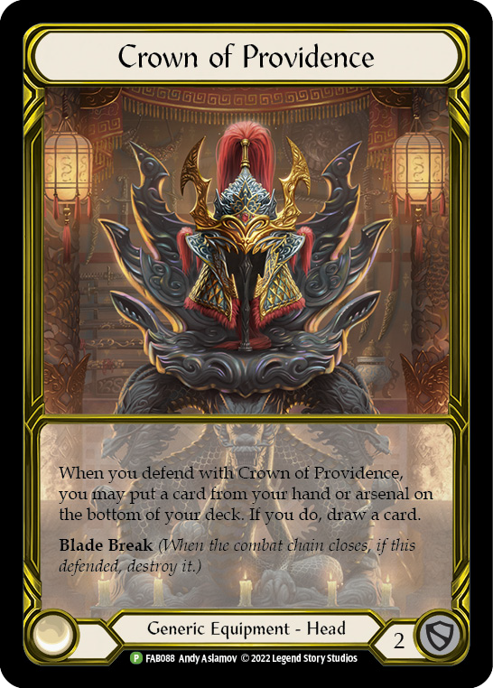 Crown of Providence (Golden) [FAB088] (Promo)  Cold Foil | Chromatic Games