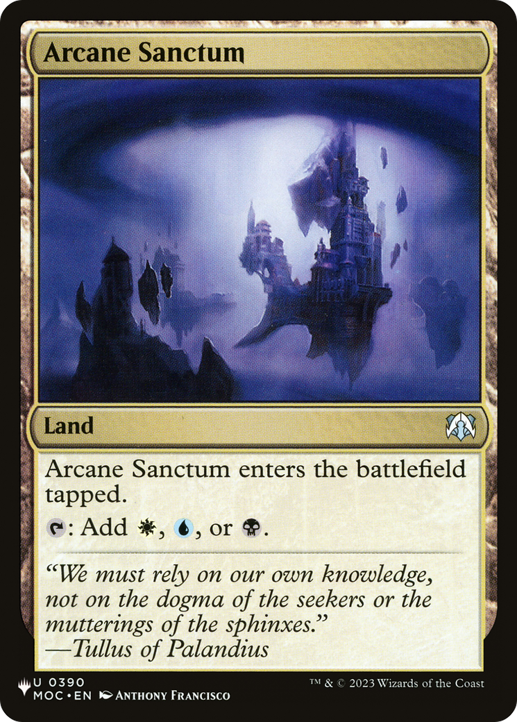 Arcane Sanctum (MOC) [The List] | Chromatic Games