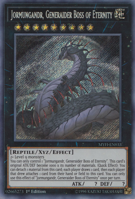 Jormungandr, Generaider Boss of Eternity [MYFI-EN033] Secret Rare | Chromatic Games