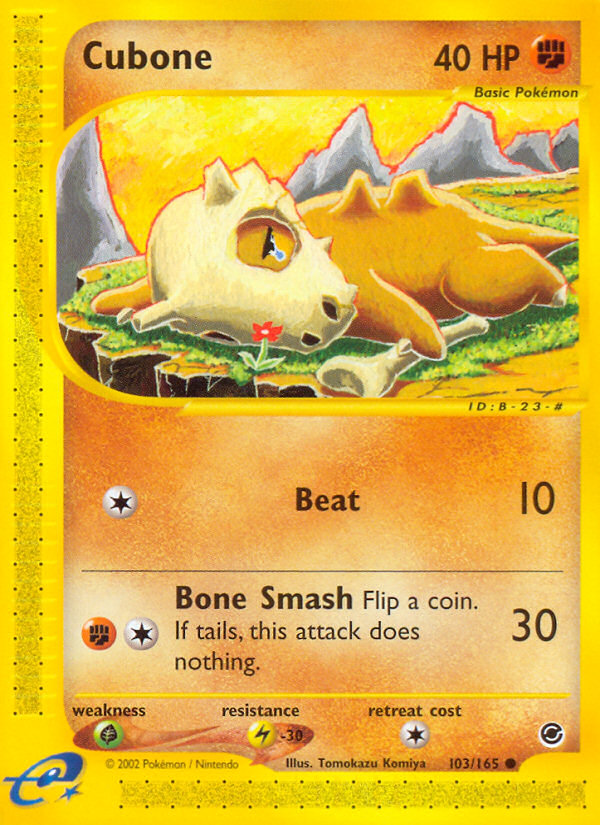 Cubone (103/165) [Expedition: Base Set] | Chromatic Games