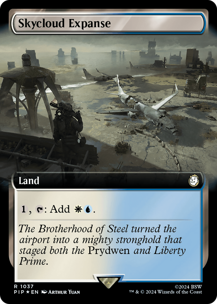 Skycloud Expanse (Extended Art) (Surge Foil) [Fallout] | Chromatic Games