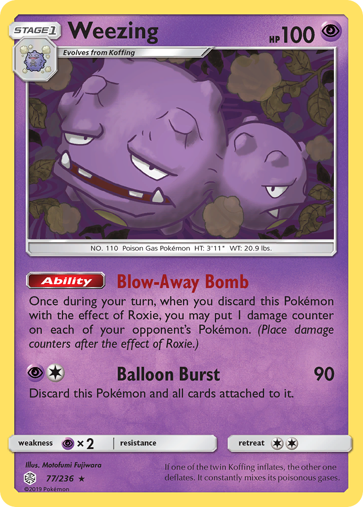 Weezing (77/236) [Sun & Moon: Cosmic Eclipse] | Chromatic Games