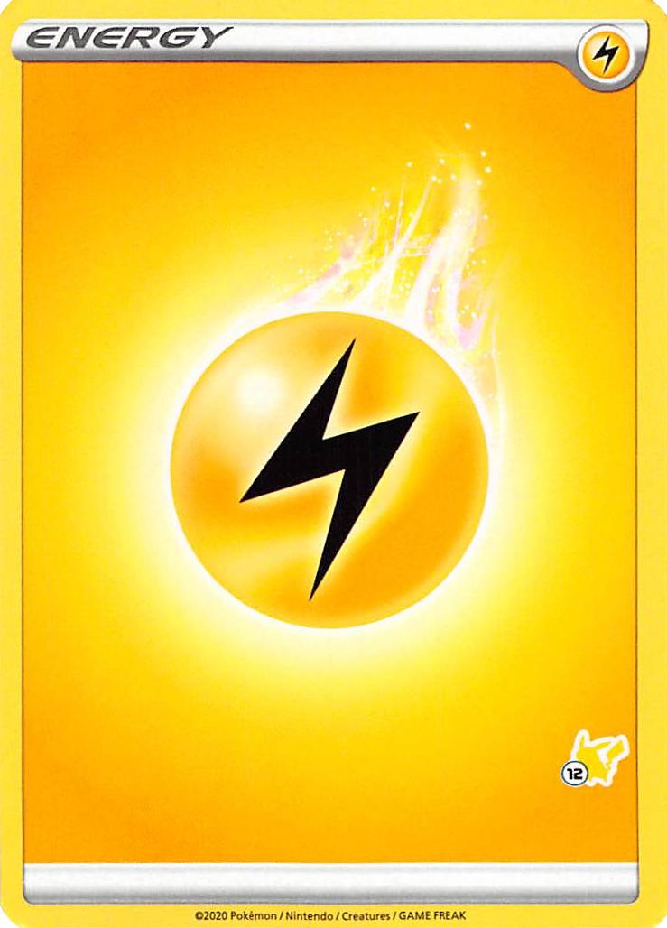 Lightning Energy (Pikachu Stamp #12) [Battle Academy 2022] | Chromatic Games