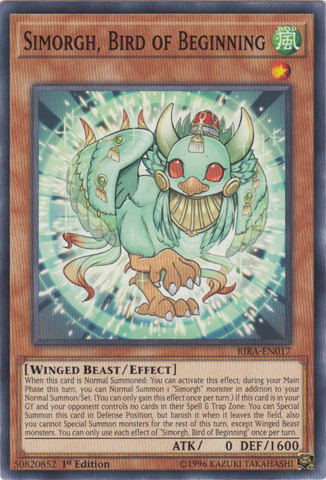 Simorgh, Bird of Beginning [RIRA-EN017] Common | Chromatic Games