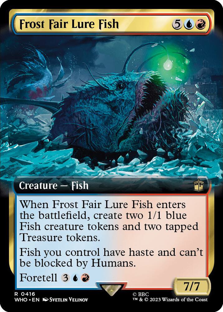 Frost Fair Lure Fish 416/331 (Universes Beyond: Doctor Who)  - Extended Art Foil | Chromatic Games