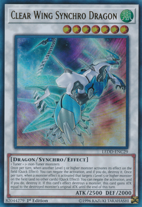 Clear Wing Synchro Dragon [LEDD-ENC29] Ultra Rare | Chromatic Games