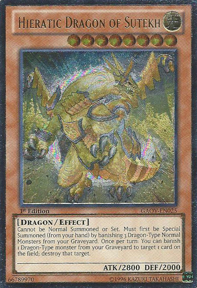 Hieratic Dragon of Sutekh [GAOV-EN025] Ultimate Rare | Chromatic Games