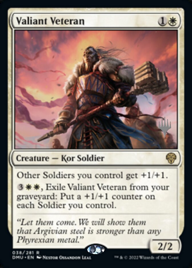 Valiant Veteran (Promo Pack) [Dominaria United Promos] | Chromatic Games