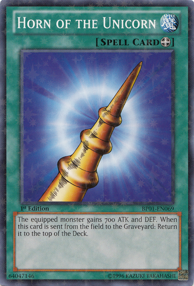 Horn of the Unicorn [BP01-EN069] Starfoil Rare | Chromatic Games