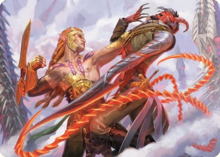 Tyvar's Stand Art Card [Phyrexia: All Will Be One Art Series] | Chromatic Games