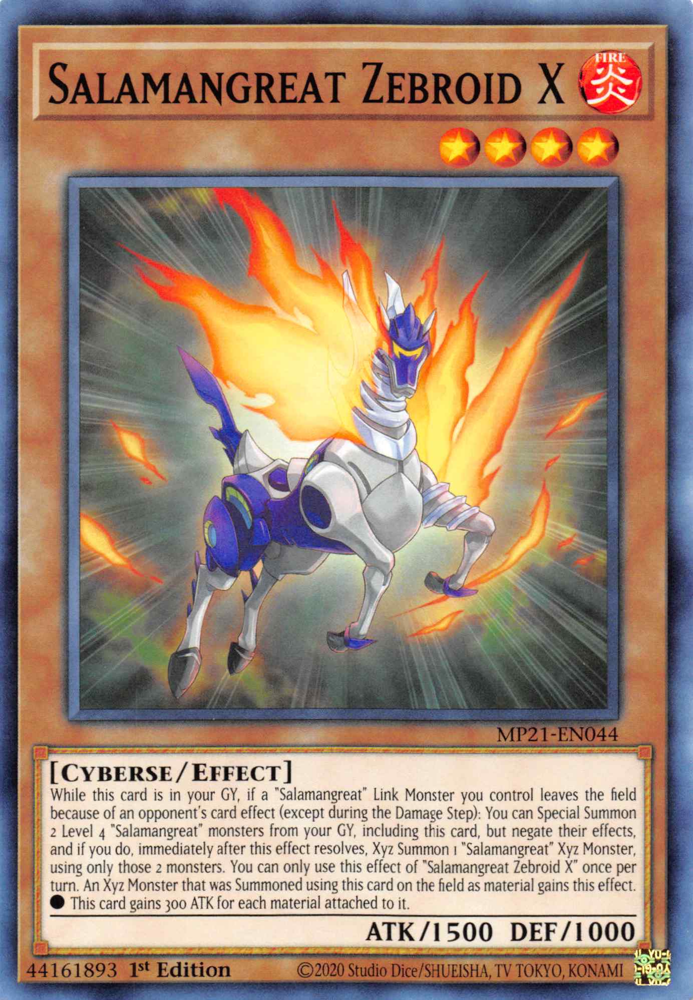 Salamangreat Zebroid X [MP21-EN044] Common | Chromatic Games