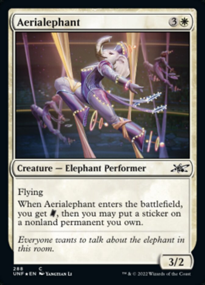 Aerialephant (Galaxy Foil) [Unfinity] | Chromatic Games