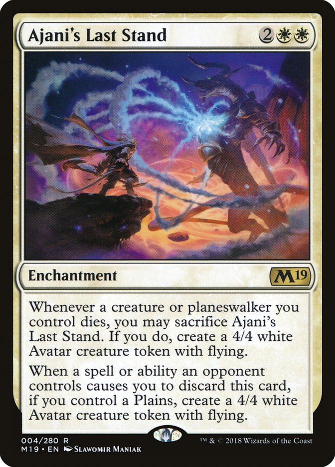 Ajani's Last Stand 4 (Core Set 2019)  | Chromatic Games