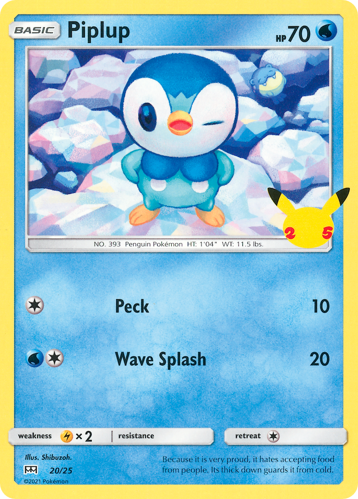 Piplup (20/25) [McDonald's 25th Anniversary] | Chromatic Games