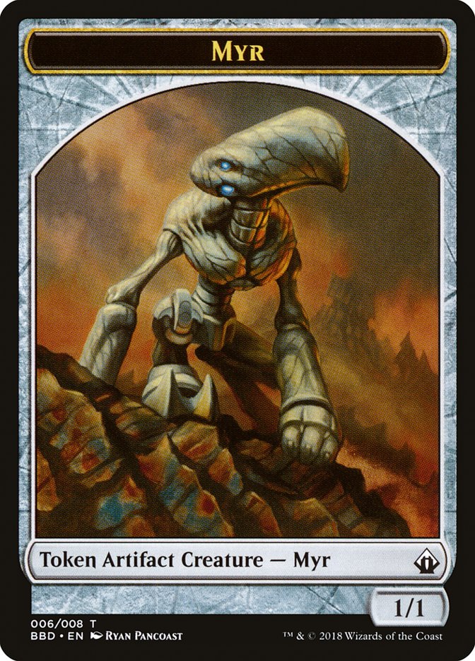 Myr Token [Battlebond Tokens] | Chromatic Games