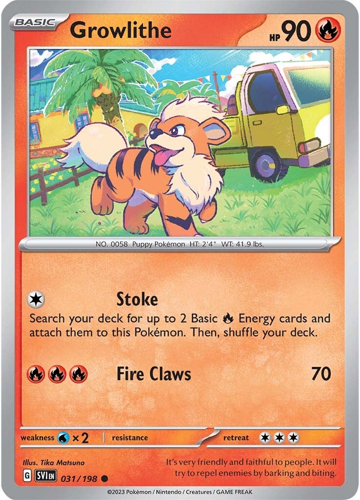 Growlithe (031/198) [Scarlet & Violet: Base Set] | Chromatic Games