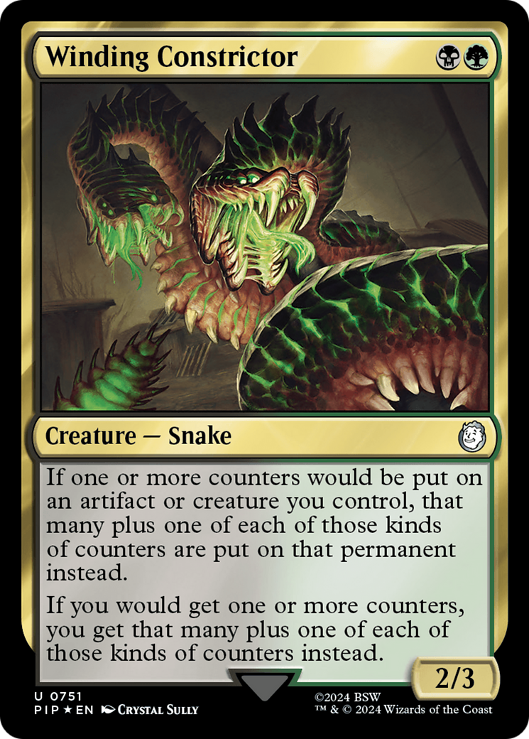 Winding Constrictor (Surge Foil) [Fallout] | Chromatic Games