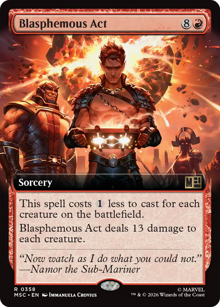 Blasphemous Act (Extended Art) [Marvel Super Heroes Commander] | Chromatic Games