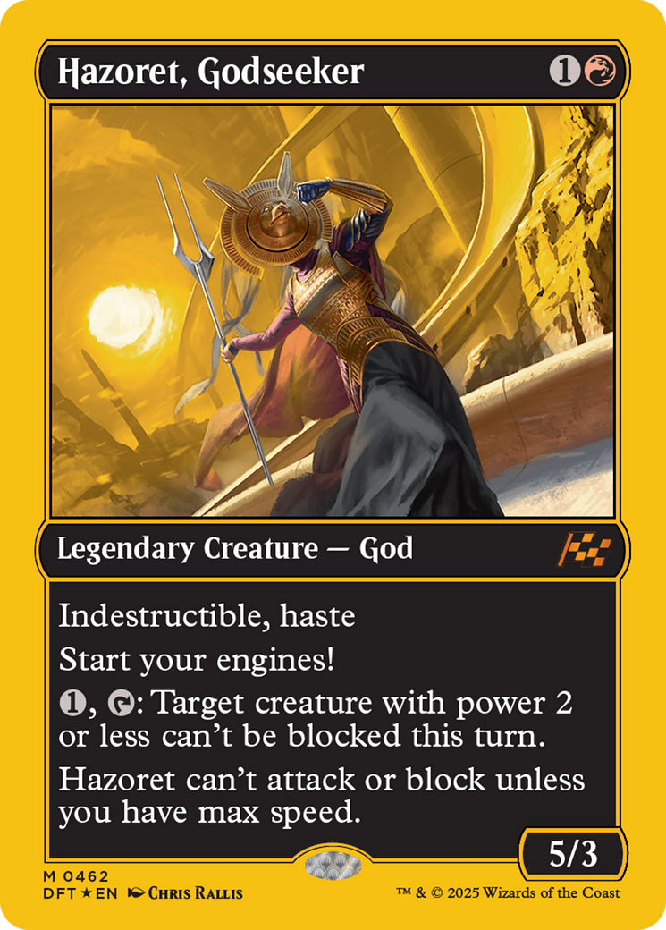 Hazoret, Godseeker (First-Place Foil) [Aetherdrift] | Chromatic Games