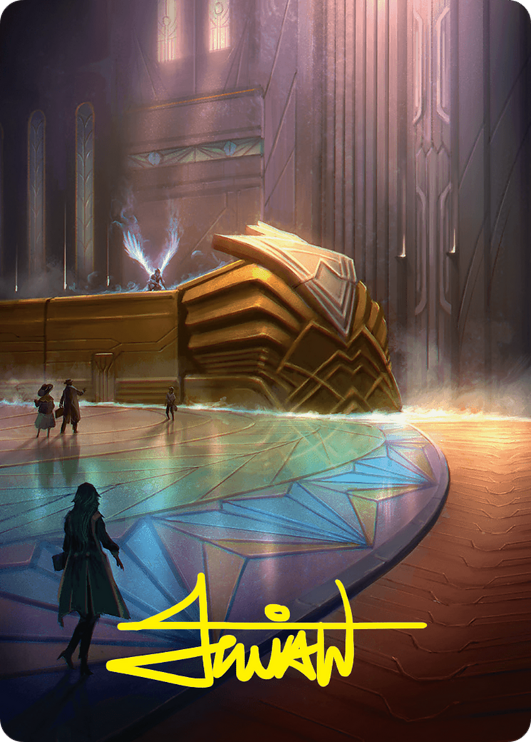 Plains Art Card (21/54) (Gold-Stamped Signature) [Foundations Art Series] | Chromatic Games