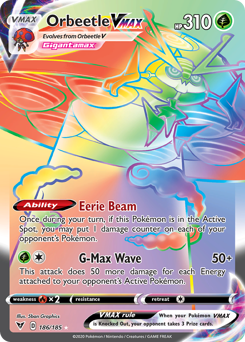 Orbeetle VMAX (186/185) [Sword & Shield: Vivid Voltage] | Chromatic Games