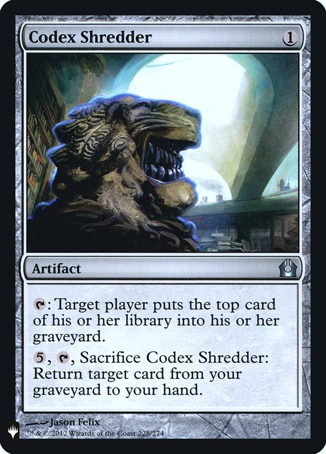 Codex Shredder [Mystery Booster] | Chromatic Games