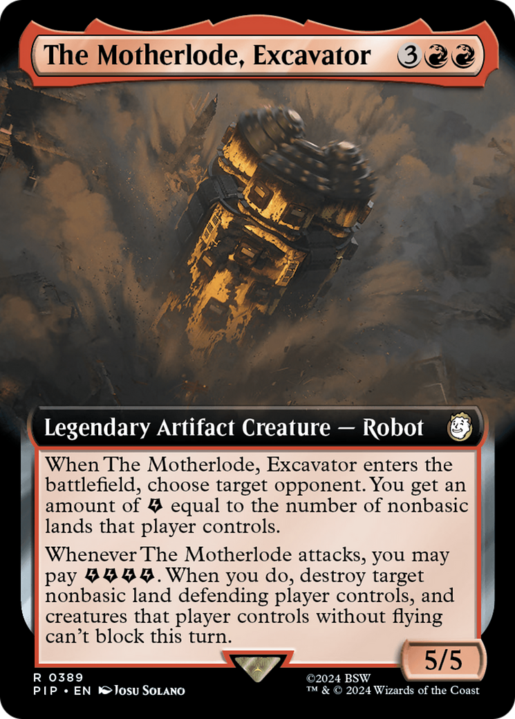 The Motherlode, Excavator (Extended Art) [Fallout] | Chromatic Games