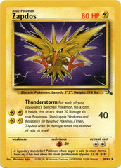 Zapdos (30/62) [Fossil Unlimited] | Chromatic Games