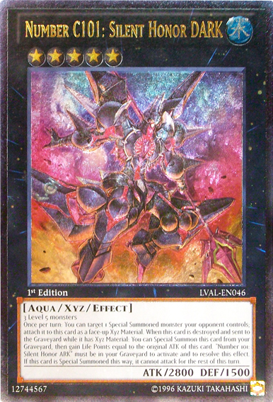 Number C101: Silent Honor DARK [LVAL-EN046] Ultimate Rare | Chromatic Games