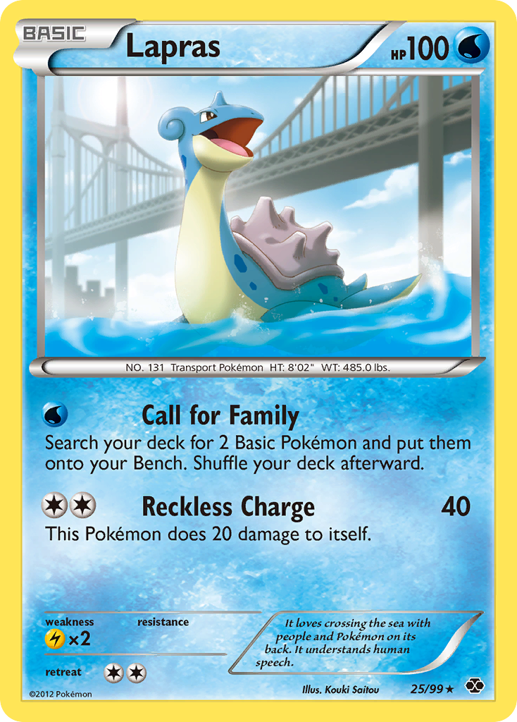 Lapras (25/99) [Black & White: Next Destinies] | Chromatic Games