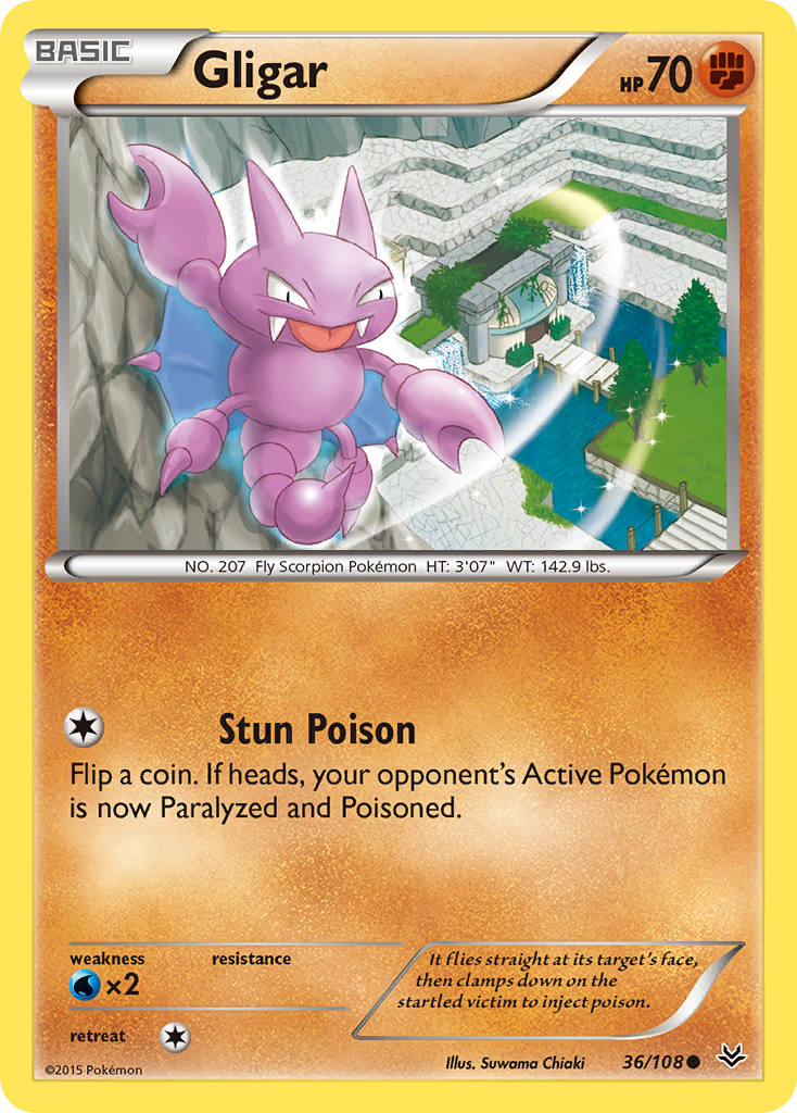 Gligar (36/108) [XY: Roaring Skies] | Chromatic Games