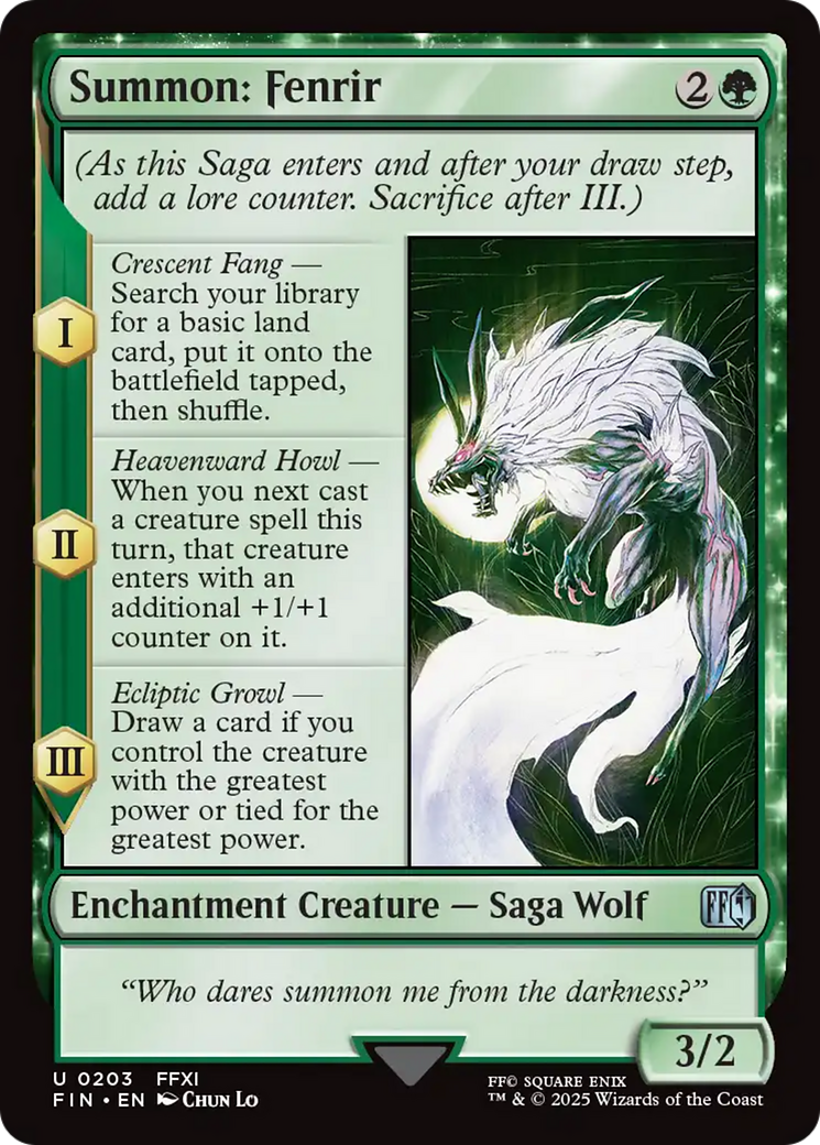 Summon: Fenrir [FINAL FANTASY] | Chromatic Games