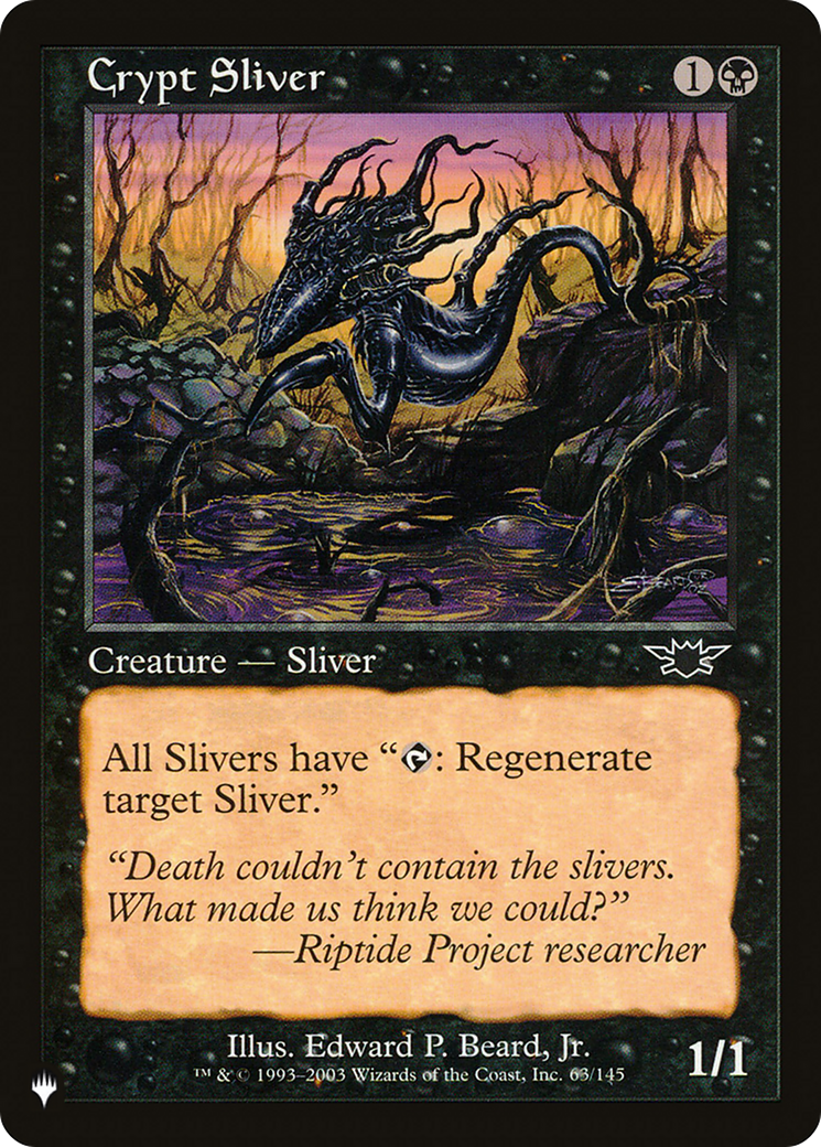 Crypt Sliver [The List Reprints] | Chromatic Games