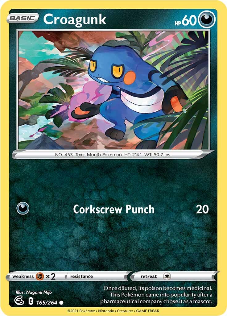 Croagunk (165/264) [Sword & Shield: Fusion Strike] | Chromatic Games