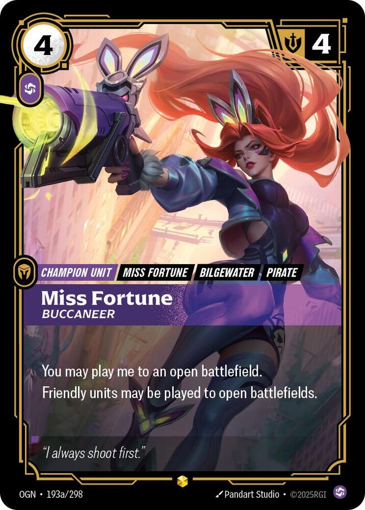 Miss Fortune - Buccaneer 193a/298 (Origins)  - Foil | Chromatic Games