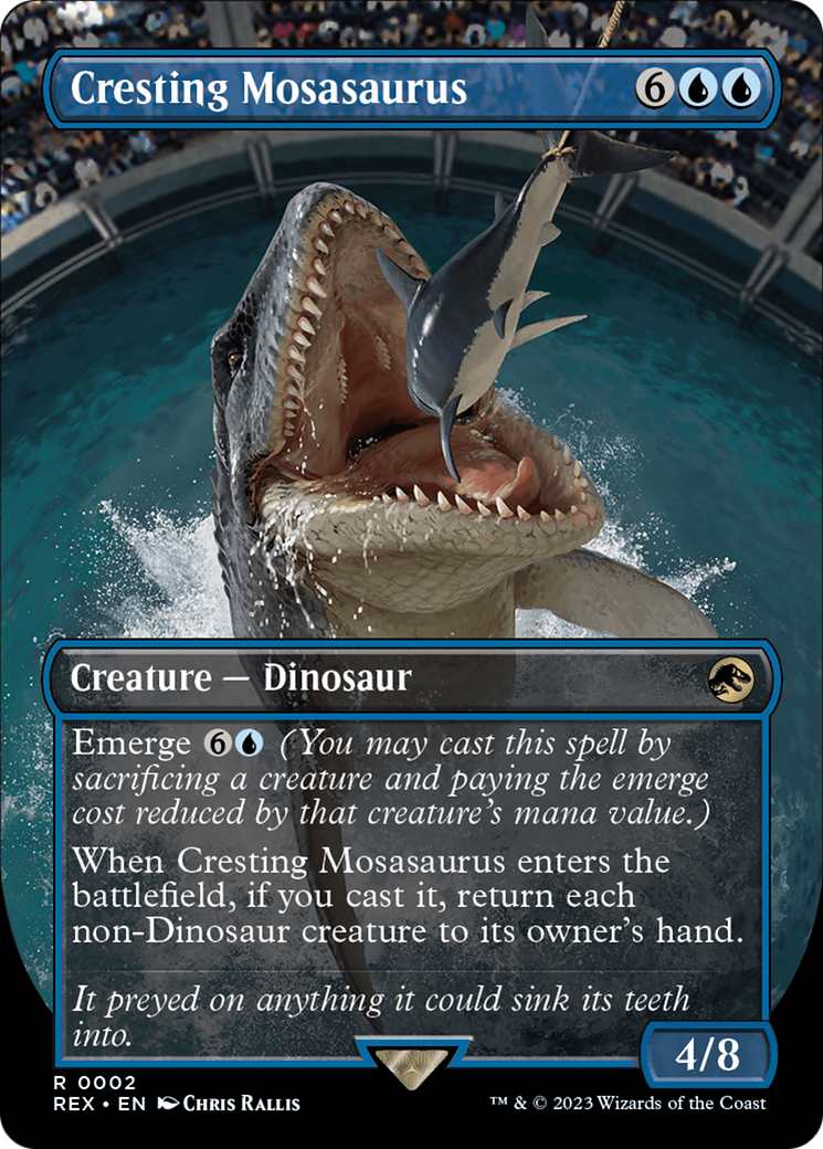 Cresting Mosasaurus (Borderless) [Jurassic World Collection] | Chromatic Games