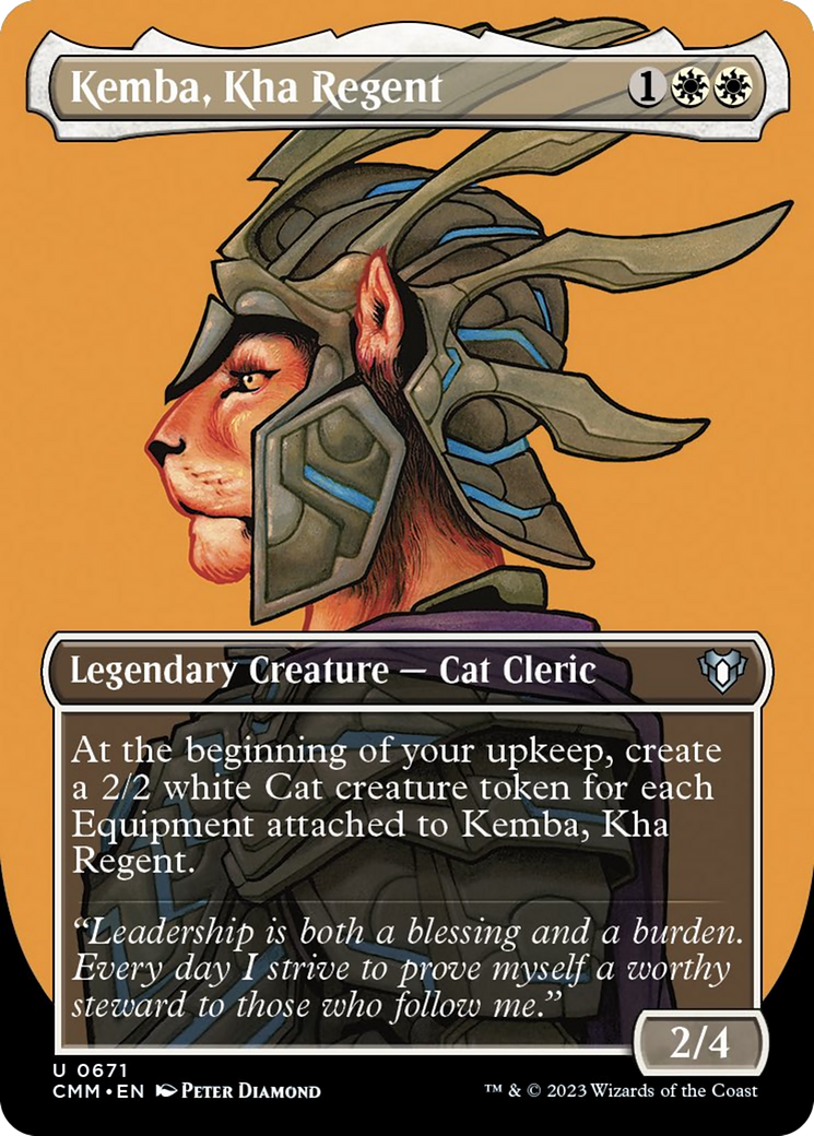 Kemba, Kha Regent (Borderless Profile) [Commander Masters] | Chromatic Games