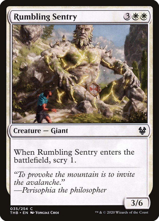 Rumbling Sentry 35/254 (Theros Beyond Death)  - Foil | Chromatic Games