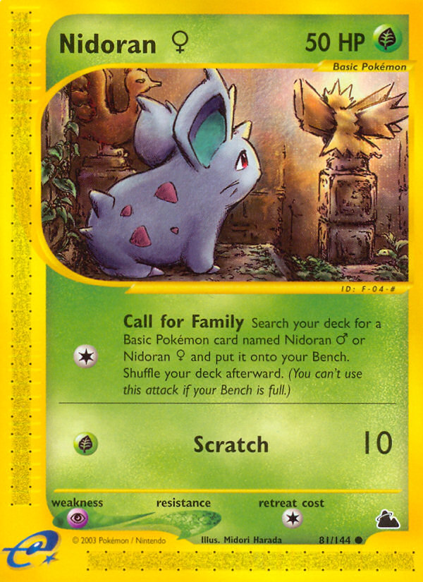 Nidoran (81/144) (Female) [Skyridge] | Chromatic Games
