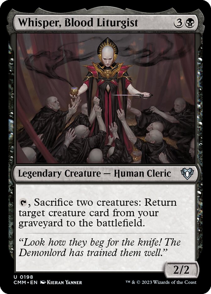 Whisper, Blood Liturgist 198/451 (Commander Masters)  | Chromatic Games