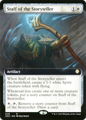 Staff of the Storyteller (Extended Art) [Phyrexia: All Will Be One Commander] | Chromatic Games